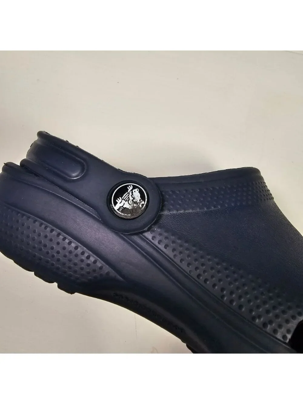 Crocs Clogs Sandals Shoes w/ Adjustable Heel Strap Junior Size 3 Navy Blue